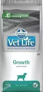 Сухой корм Farmina Vet Life Dog Growth для щенков с нарушением роста и укрепления иммунной системы 12кг