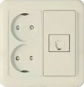 WST 5756 Panasonic Shin Dong-A Комбинация: Розетка 2-я + TF.1. Бежевый PANASONIC SHIN DONG-A +