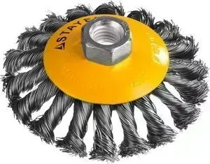 Корщетка STAYER коническая Professional жгутированная 0,5 мм 100 мм хМ14 (35135-100)