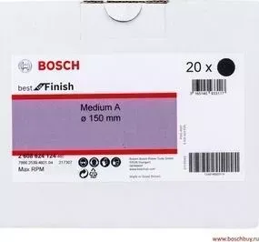 Шлифкруг BOSCH нетканый 150 мм Velcro, Medium AlOx (2.608.624.124)