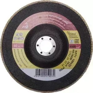 Круг лепестковый торцевой БАЗ 180х22.2мм P60 (36563-180-60)