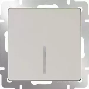 Выключатель одноклавишный Werkel слоновая кость WL03-SW-1G-LED-ivory