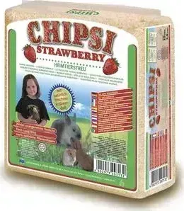 Наполнитель Cat&amp;#039;s Best Cat&s Best Chipsi Strawberry опилки древесные с ароматом клубники для грызунов 1 кг (15л)