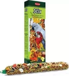 Лакомство Padovan STIX Parrots палочки фруктовые для крупных попугаев 150г