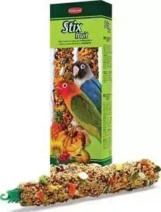 Лакомство Padovan STIX Fruit палочки фруктовые для средних попугаев 100г