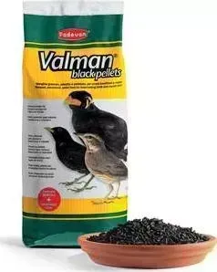Корм Padovan VALMAN Black Pellets дополнительный для насекомоядных птиц 1кг
