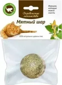 Лакомства Деревенские Лакомства Игрушка Деревенские Мятный шар для кошек 3,5см (70000013)