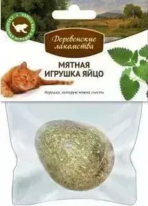 Лакомства Деревенские Лакомства Игрушка Деревенские Мятное яйцо для кошек (70000327)