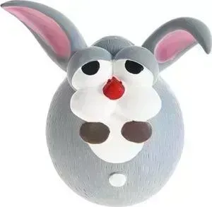 Игрушка HomePet BUBBLE Заяц с пищалкой латекс 12х10х7,5см для собак (PCC104151-B)