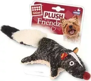 Игрушка GiGwi Plush Friendz Squeak скунс с пищалкой для собак (75386)