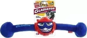 Игрушка GiGwi Dog Toys Squeak Gladiator гладиатор в резиновом шлеме- гантеля с пищалкой для собак (75442)