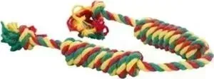 Игрушка Doglike Dental Knot Color сарделька двойная большая цветная для собак крупных пород (D-2365ygr)