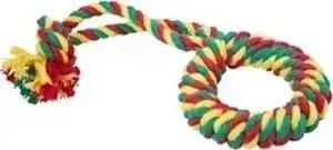Игрушка Doglike Dental Knot Color кольцо канатное большое цветное для собак крупных пород (D-2359ygr)