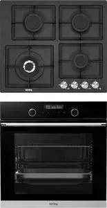 Встраиваемый комплект KORTING HG 697 CTN + OKB 8101 N STEAM