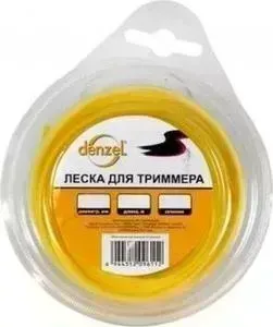 Леска триммерная DENZEL 4мм 10м круг (96149)
