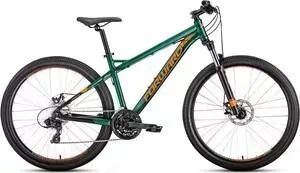 Велосипед FORWARD QUADRO 27,5 2.0 disc (рост 17") 2020, зеленый мат.