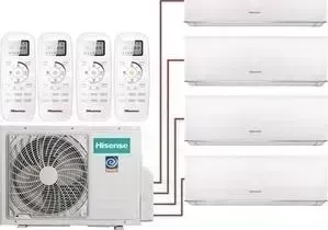 Сплит система HISENSE Мульти - 4 х AMS-09UR4SVEDB65 / AMW4-28U4SAC