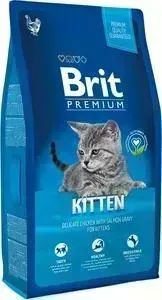 Сухой корм Brit Premium Cat Kitten с курицей в лососевом соусе для котят 8кг (513055)