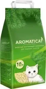Наполнитель AromatiCat Древесный впитывающий для кошек 10л / 6кг (ACD10)