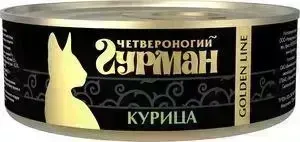 Консервы Четвероногий гурман Golden Line курица для кошек 100г