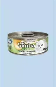 Консервы SIMBA Cat Pate with Veal and Kidney с телятиной и почками паштет для кошек 85г