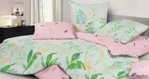 Комплект постельного белья Ecotex 1.5 сп, сатин Гармоника Фрезия (4650074957906)