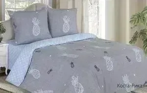 Комплект постельного белья Ecotex евро, поплин Поэтика Коста-Рика (4660054341588)