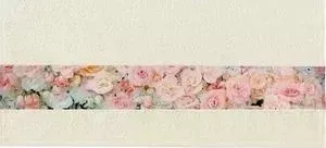Полотенце Aquarelle Фотобордюр цветы , ваниль 70х140 (709820)