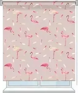 Рулонная штора Волшебная ночь 100x175 Стиль Лофт Рисунок Flamingo