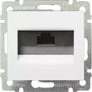 Розетка компьютерная Legrand СП Valena RJ45 белая (DIY - упак.) (694286)