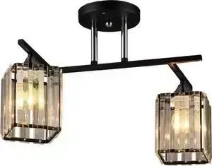 Люстра Imex потолочная MD.3278-2-S BK+CH 2*60Вт E27