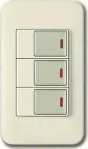 WSN 0126G Panasonic Shin Dong-A Выключатель 3-кл. подсветка. Бежевый, золот.клавиши PANASONIC SHIN DONG-A