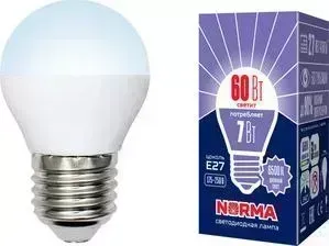 Светодиодная лампа VOLPE LED-G45-7W/DW/E27/FR/NR