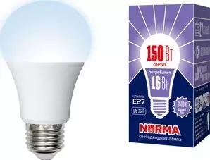 Светодиодная лампа VOLPE LED-A60-16W/DW/E27/FR/NR