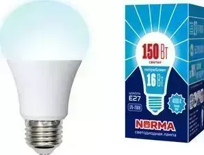 Светодиодная лампа VOLPE LED-A60-16W/NW/E27/FR/NR