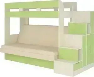 Кровать АТЛАНТ Карамель 75-01 Neo cream, бодега светлый, зеленый