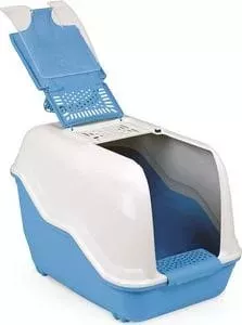 Био-туалет MPS NETTA с совком голубой 54x39x40h см для кошек