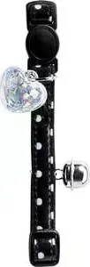 Ошейник Hunter Smart Cat Collar Black Glossy with Dots черный в горошек для кошек