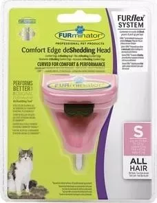 Насадка FURminator FURflex deShedding Head S Comfort Edge Small Cat All Hair против линьки для маленьких кошек с любой длиной шерсти