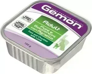 Консервы Gemon Dog Adult Pate and Chunkies with Lamb с ягненком паштет и кусочки для собак 150г