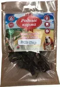 Корм Родные Корма 20101 Родные а Желудки куриные сушеные в дровяной печи для собак мелких пород 35г