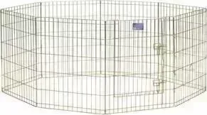 Вольер Midwest Gold Zinc 30" Exercise Pen with Door 8 панелей 61х76h см с дверью позолоченный цинк для животных