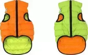 Курточка CoLLaR AiryVest двухсторонняя оранжево-салатовая размер XS 22 для собак (1706)