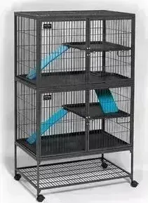 Клетка Midwest Ferret Nation (No Tools) - Double Unit with Stand 91,4x63,5x158,1h см 2 этажа для хорьков