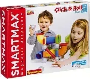Магнитный конструктор BONDIBON SmartMax набор: Собирай и запускай (ВВ2200)