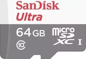 Карта памяти SANDISK Ultra Android microSDXC 64GB 80MB/s Class 10 (SDSQUNS-064G-GN3MN)