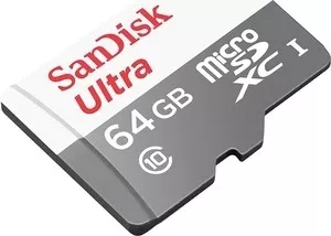 Фото №0 Карта памяти SANDISK Ultra Android microSDXC 64GB 80MB/s Class 10 (SDSQUNS-064G-GN3MN)