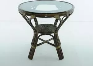Стол Vinotti со стеклом 02/09A олива
