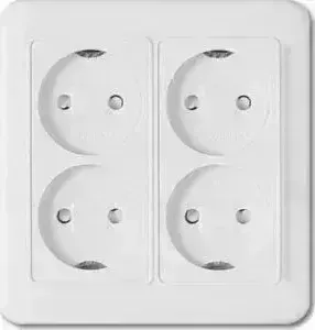 WST 5445 WH Panasonic Shin Dong-A Розетка 4-я без земли. Белый