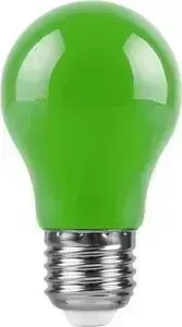 Лампа светодиодная FERON LB-375 25922 E27 3W зеленый Шар Матовая